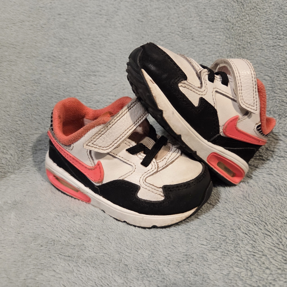 Kids' Black and Pink Sneakers